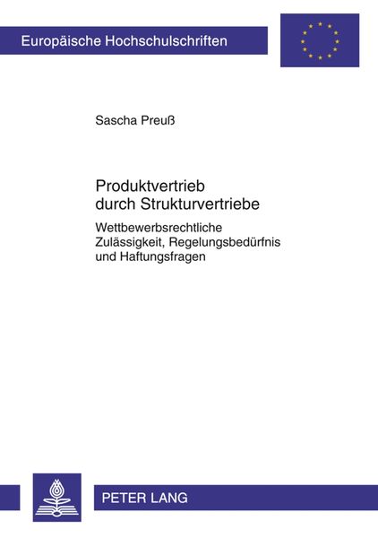 Produktbild: Produktvertrieb durch Strukturvertriebe