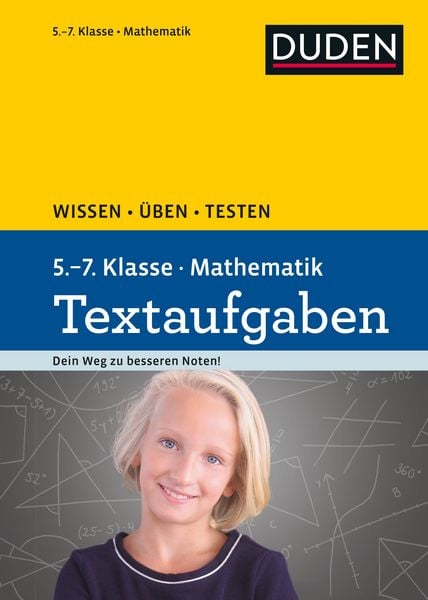 Produktbild: Wissen - &Uuml;ben - Testen: Mathematik Textaufgaben 5. bis 7. Klasse