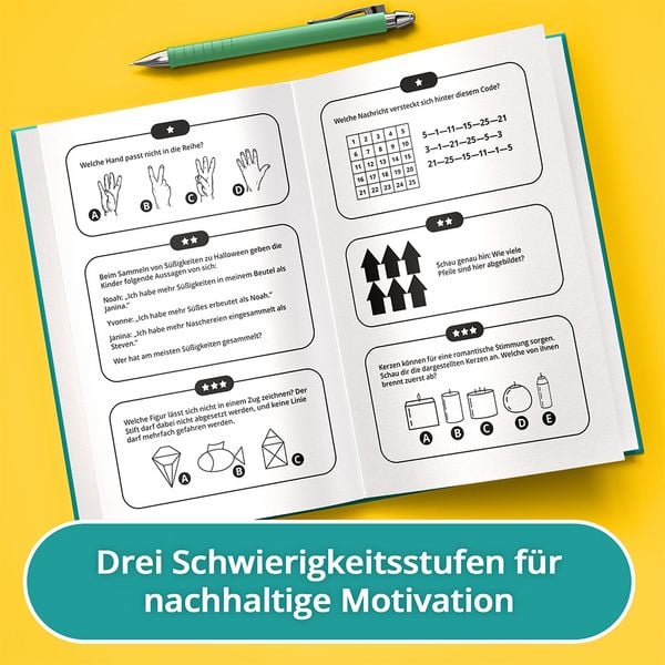 Produktbild: Das geniale R&auml;tselbuch f&uuml;r clevere Teenager &ndash; Level up dein Gehirn