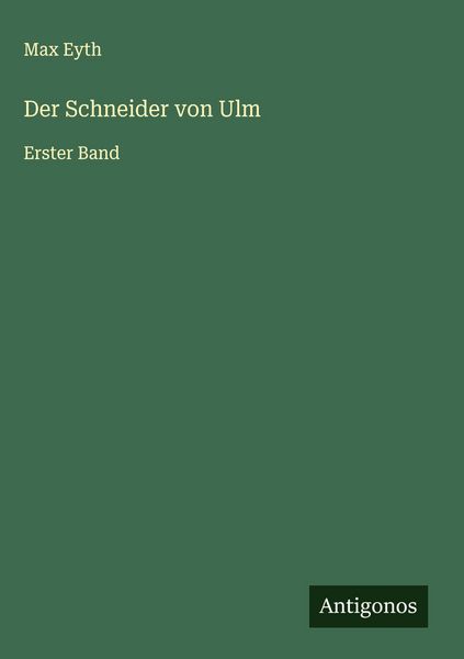 Produktbild: Der Schneider von Ulm