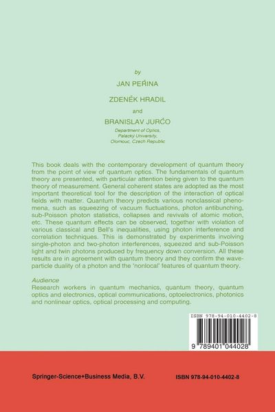 Produktbild: Quantum Optics and Fundamentals of Physics