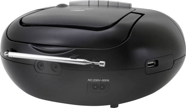 Produktbild: soundmaster SCD7800SW Kassettenradio DAB+, UKW AUX, CD, Kassette, USB Weckfunktion Schwarz