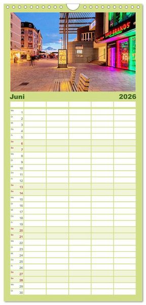 Produktbild: Familienplaner 2026 - Magisches Sylt mit 5 Spalten (Wandkalender, 21 x 45 cm) CALVENDO