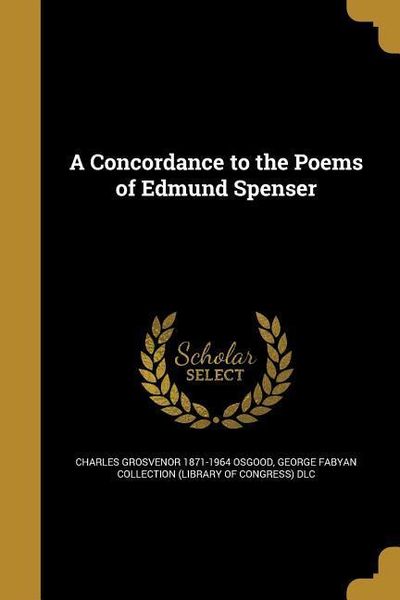 Produktbild: A Concordance to the Poems of Edmund Spenser