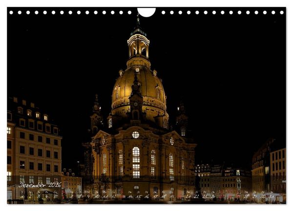 Produktbild: Nachts in Dresden (Wandkalender 2026 DIN A4 quer), CALVENDO Monatskalender
