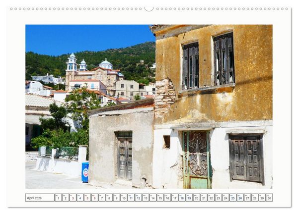 Produktbild: Samos - gr&uuml;ne Perle in der &Auml;g&auml;is (hochwertiger Premium Wandkalender 2026 DIN A2 quer), Kunstdruck in Hochglanz