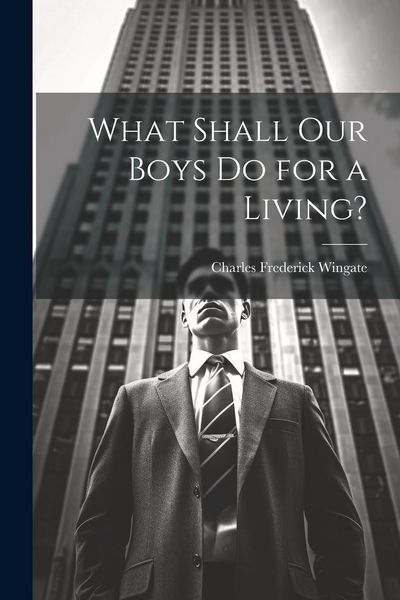 Produktbild: What Shall Our Boys Do for a Living?