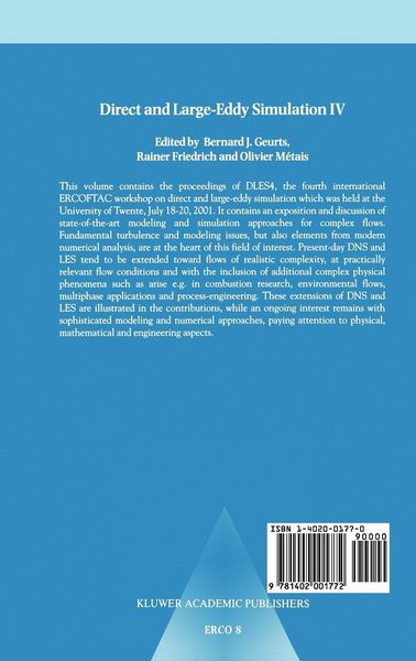 Produktbild: Direct and Large-Eddy Simulation IV