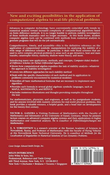 Produktbild: Computer-Aided Analysis of Difference Schemes for Partial Differential Equations