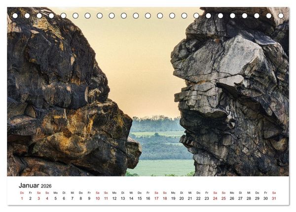 Produktbild: Steinerne Zeitzeugen (Tischkalender 2026 DIN A5 quer), CALVENDO Monatskalender