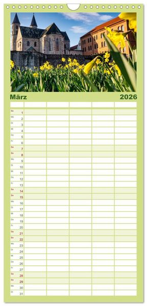 Produktbild: Familienplaner 2026 - Magdeburg entdecken mit 5 Spalten (Wandkalender, 21 x 45 cm) CALVENDO