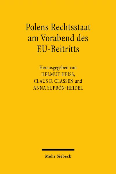 Produktbild: Polens Rechtsstaat am Vorabend des EU-Beitritts