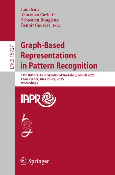 Produktbild: Graph-Based Representations in Pattern Recognition