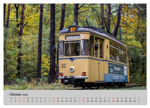 Produktbild: Stra&szlig;enbahnklassiker auf Schienen (Wandkalender 2026 DIN A2 quer), CALVENDO Monatskalender