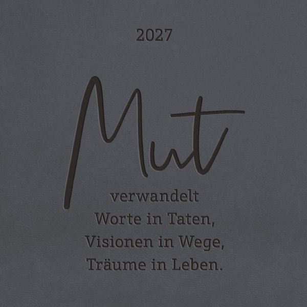 Produktbild: Terminplaner Lederlook 2027 Schwarz