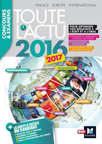 Produktbild: Toute l'actu 2016 Sujets et chiffres de l'actualit&eacute; 2016 - Concours & examens