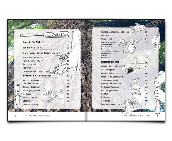 Produktbild: Das Schnitzbuch f&uuml;r Kinder &ndash; Mit Holzbildhauerei