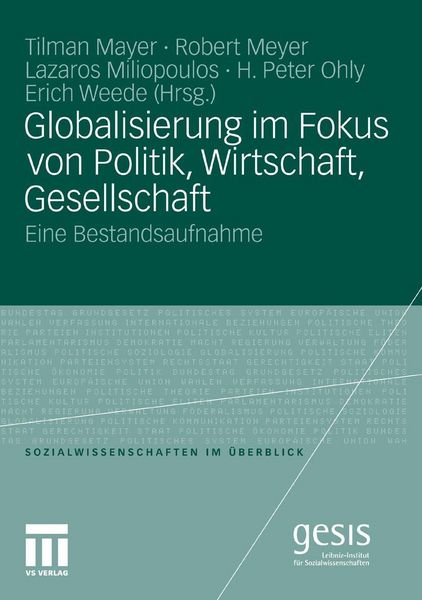 Produktbild: Globalisierung im Fokus von Politik, Wirtschaft, Gesellschaft