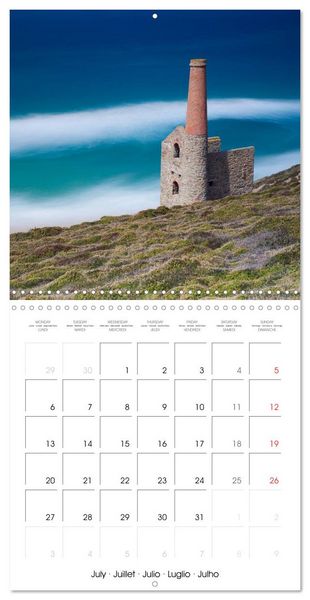 Produktbild: Beautiful Cornish Seascapes (Wall Calendar 2026 12 &times; 12 Inch) CALVENDO 12 Month Wall Calendar