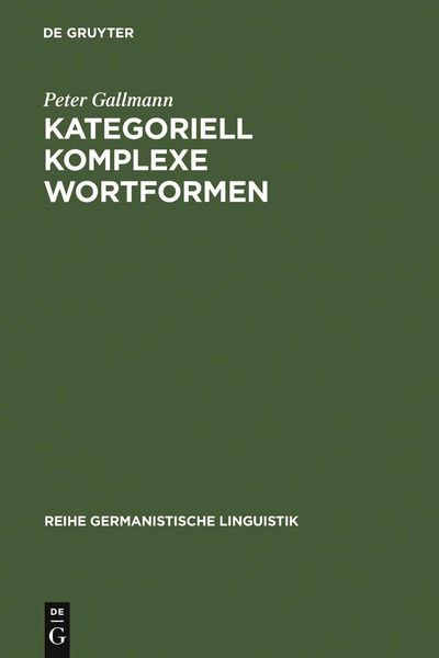 Produktbild: Kategoriell komplexe Wortformen