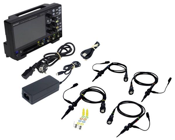 Produktbild: VOLTCRAFT DOV1254 LA Digital-Oszilloskop 125 MHz 4-Kanal 1.25 GSa/s 100 Mpts 12 Bit Digital-Speicher (DSO), Logic-Analyser 1 St.