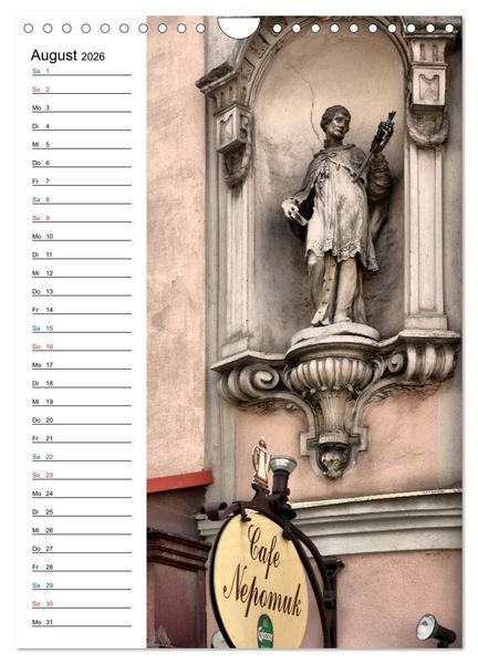 Produktbild: Nepomuk - Der Br&uuml;ckenheilige (Wandkalender 2026 DIN A4 hoch), CALVENDO Monatskalender