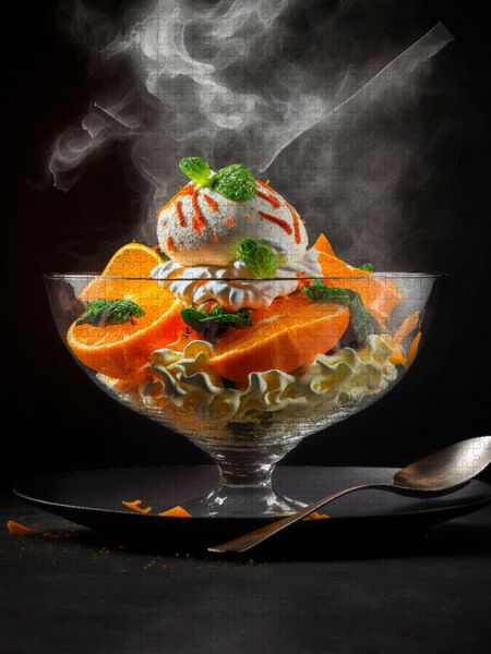 Produktbild: CALVENDO Puzzle Orangensalat | 1000 Teile Lege-Gr&ouml;&szlig;e 64x48cm Foto-Puzzle f&uuml;r gl&uuml;ckliche Stunden