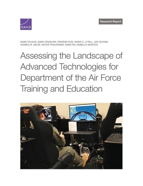 Produktbild: Assessing the Landscape of Advanced Technologies for Department of the Air Force Training and Education