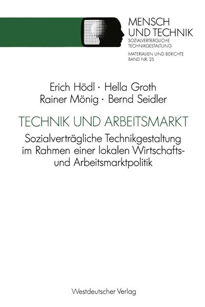 Produktbild: Technik und Arbeitsmarkt