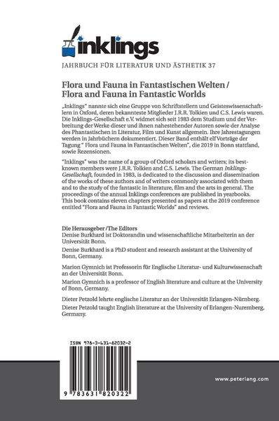 Produktbild: Inklings &ndash; Jahrbuch f&uuml;r Literatur und &Auml;sthetik