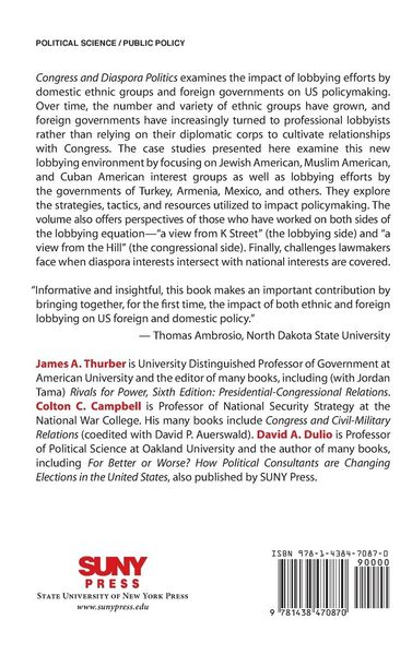 Produktbild: Congress and Diaspora Politics