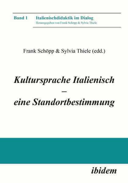 Produktbild: Kultursprache Italienisch - eine Standortbestimmung