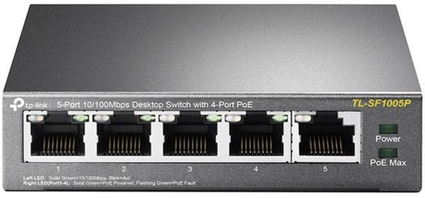 TP-LINK TL-SF1005P Netzwerk Switch 5 Port PoE-Funktion