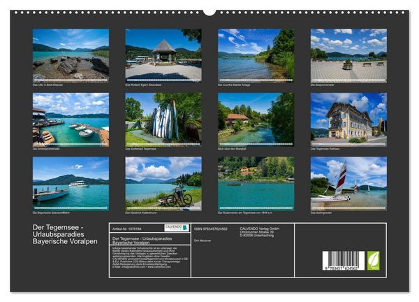 Produktbild: Der Tegernsee - Urlaubsparadies Bayerische Voralpen (Wandkalender 2026 DIN A2 quer), CALVENDO Monatskalender