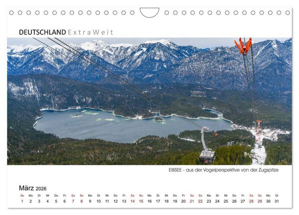 Produktbild: Wei&szlig;blaue Impressionen vom Eibsee (Wandkalender 2026 DIN A4 quer), CALVENDO Monatskalender