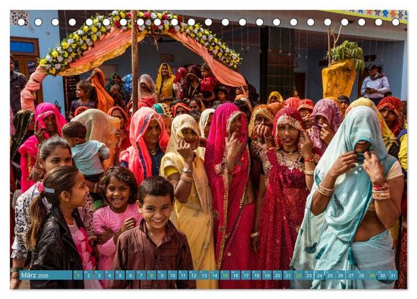 Produktbild: Indien Goldenes Dreieck (Tischkalender 2026 DIN A5 quer), CALVENDO Monatskalender