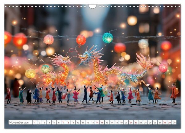 Produktbild: Miniatur-Universum: Ein Jahr in kleinen Welten (Wandkalender 2026 DIN A3 quer), CALVENDO Monatskalender