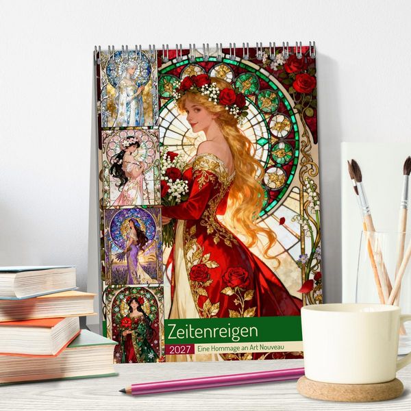 Produktbild: Zeitenreigen (Tischkalender 2027 DIN A5 hoch), CALVENDO Monatskalender