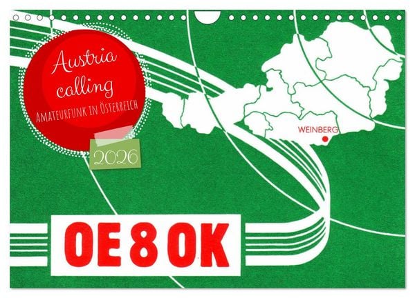 Produktbild: Austria calling - Amateurfunk in &Ouml;sterreich (Wandkalender 2026 DIN A4 quer), CALVENDO Monatskalender
