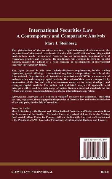 Produktbild: International Securities Law