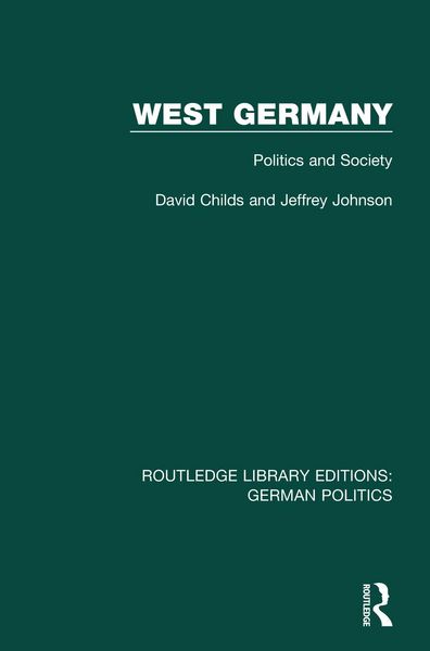 Produktbild: West Germany (RLE: German Politics)