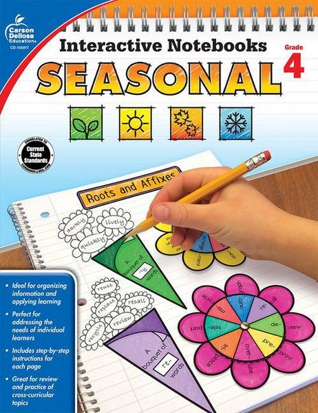 Produktbild: Interactive Notebooks Seasonal, Grade 4