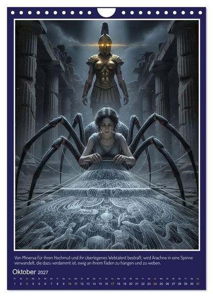 Produktbild: Metamorphosen in antiken Erz&auml;hlungen (Wandkalender 2027 DIN A4 hoch), CALVENDO Monatskalender