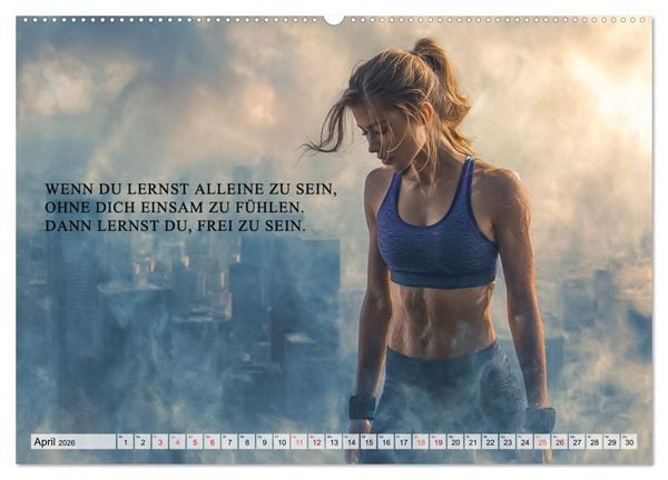 Produktbild: Weisheit und Motivation - Inspiration voller Sinn und St&auml;rke (hochwertiger Premium Wandkalender 2026 DIN A2 quer), Kunstdruck in Hochglanz