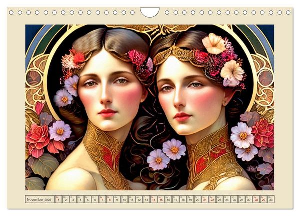 Produktbild: Art Deco Freundinnen (Wandkalender 2026 DIN A4 quer), CALVENDO Monatskalender