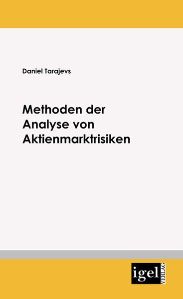 Produktbild: Methoden der Analyse von Aktienmarktrisiken