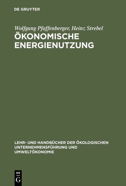 Produktbild: &Ouml;konomische Energienutzung