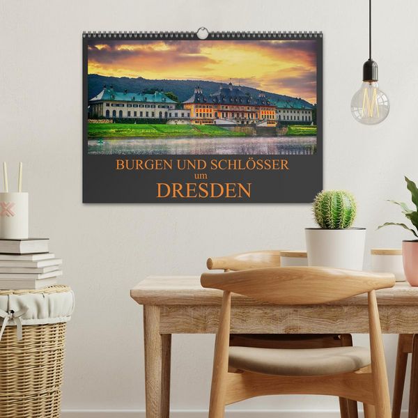 Produktbild: Burgen und Schl&ouml;sser um Dresden (Wandkalender 2026 DIN A3 quer), CALVENDO Monatskalender