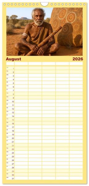 Produktbild: Familienplaner 2026 - Die H&uuml;ter alter Welten mit 5 Spalten (Wandkalender, 21 x 45 cm) CALVENDO