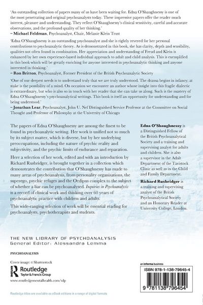 Produktbild: Inquiries in Psychoanalysis